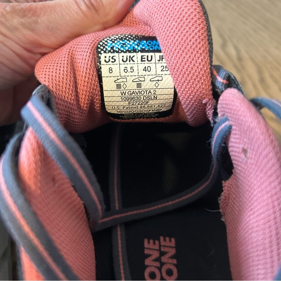 Hoka Gaviota 2 Women’s SZ 8 1099630 DSLN Dark Shadow Lantana Running Trainers - Picture 6 of 7